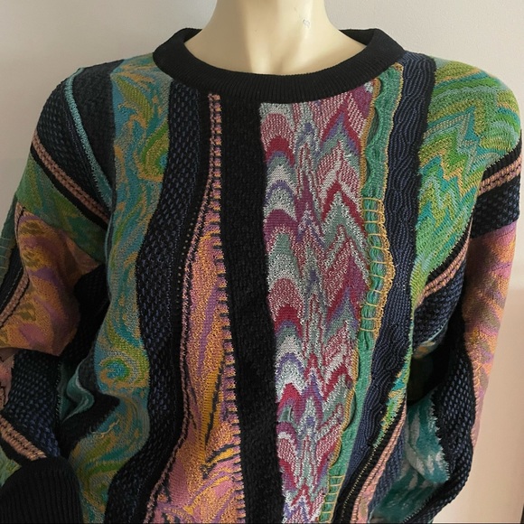 80s/90s multicolored crewneck sweater - Picture 3 of 11
